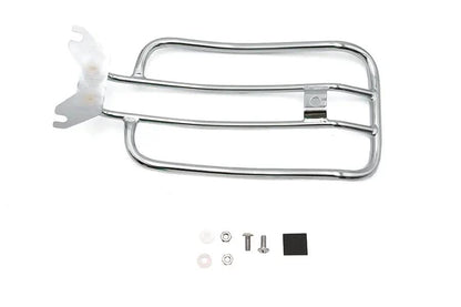 V-Twin 70911 7-Inch Solo Chrome Luggage Rack for Harley Davidson FXB, FXBRS, and FLFB Models by V-Twin