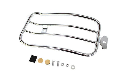 V-Twin 70912 7 Inch Solo Luggage Rack Chrome for Harley Davidson FXLR by V-Twin