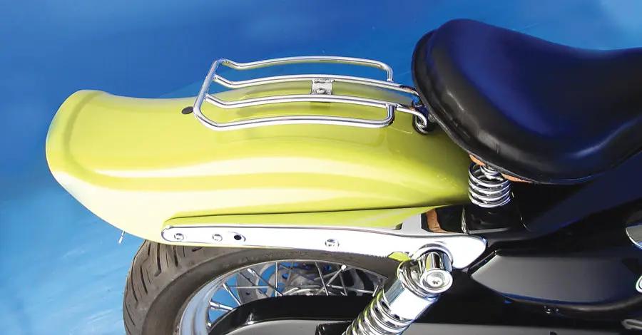 Wyatt Gatling C77-0074 Chrome Luggage Rack for Harley Davidson XL (2004-2013) by Wyatt Gatling