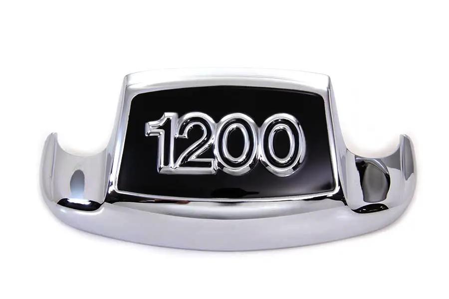 Wyatt Gatling Chrome and Black Front Fender Tip for Harley Davidson FL (Part No. ST80034F) by Wyatt Gatling