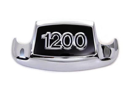 Wyatt Gatling Chrome and Black Front Fender Tip for Harley Davidson FL (Part No. ST80034F) by Wyatt Gatling