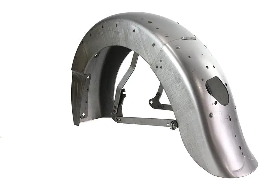 V-Twin 1955-57 FL Rigid Rear Fender with Wire Loom Track and Built-in Chain Panel by V-Twin