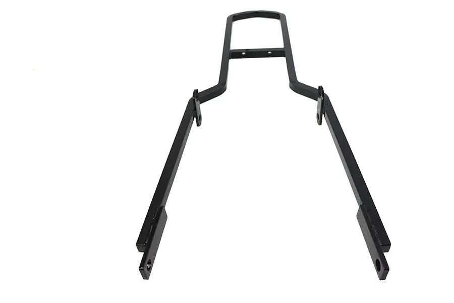 V-Twin 30 Inch Rigid Sissy Bar Black - Compatible with 2-Bolt Medallion by V-Twin