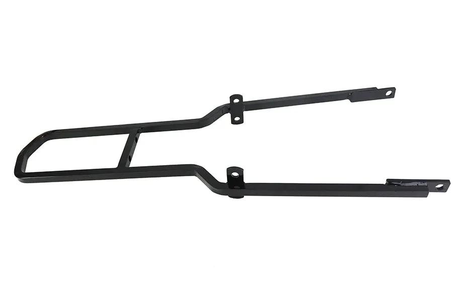 V-Twin 30 Inch Rigid Sissy Bar Black - Compatible with 2-Bolt Medallion by V-Twin