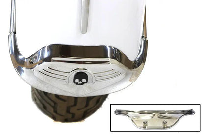 V-Twin Skull Front Fender Tip Chrome for Harley Davidson FLST (1986-1995) by V-Twin