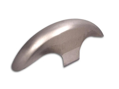 Wyatt Gatling Front Fender Gunfire Raw Steel - Custom Application Motorcycle Fender with Built-in Brackets by Wyatt Gatling