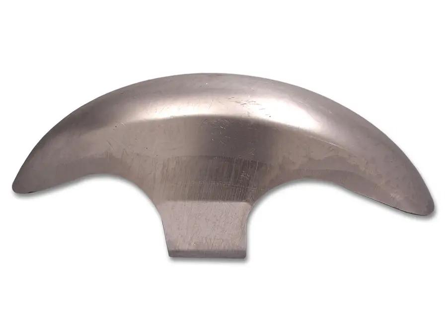 Wyatt Gatling Front Fender Gunfire Raw Steel - Custom Application Motorcycle Fender with Built-in Brackets by Wyatt Gatling