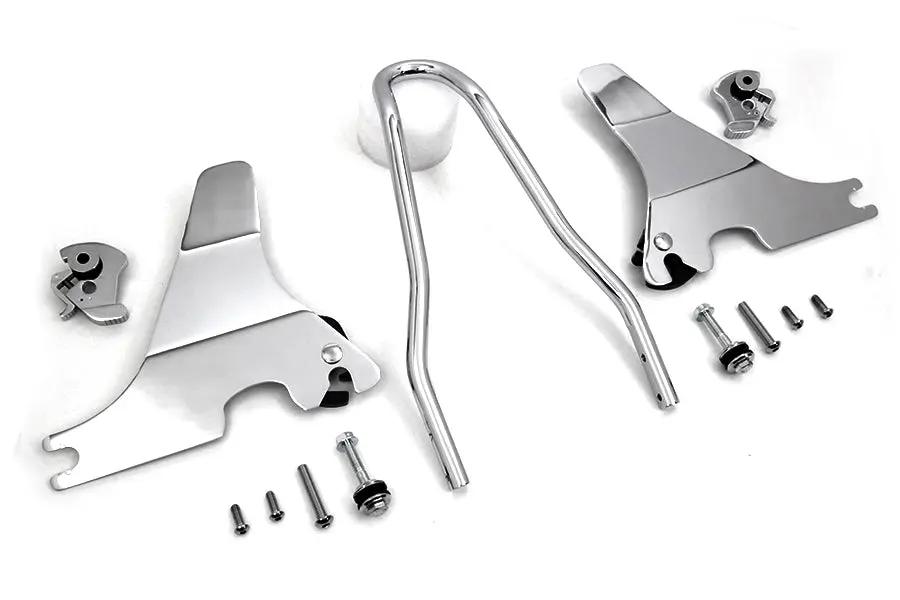 V-Twin 13 Inch Sissy Bar Kit Chrome for Harley Davidson XL (2004-2013) by V-Twin