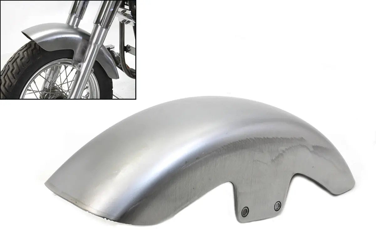 Wyatt Gatling Raw Front Fender for Harley Davidson FLST Models - 20-7/8 Inch Length by Wyatt Gatling