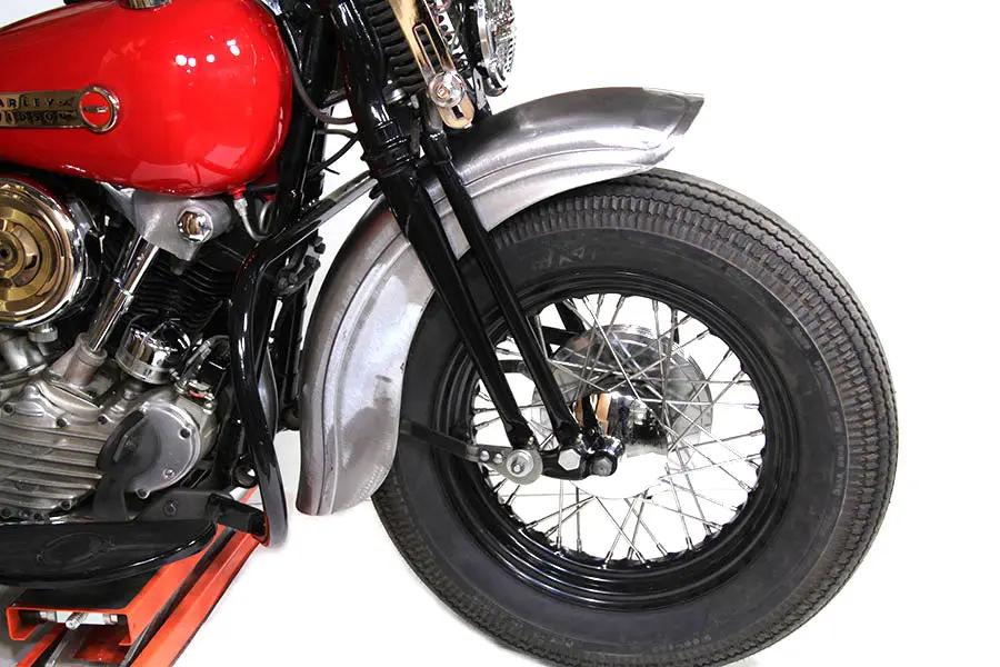 Wyatt Gatling Raw Spring Fork Front Fender for Harley Davidson EL Models by Wyatt Gatling