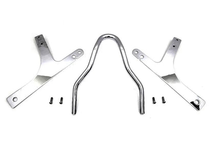 V-Twin 10 Inch Chrome Sissy Bar Kit for Harley Davidson FXD Models by V-Twin
