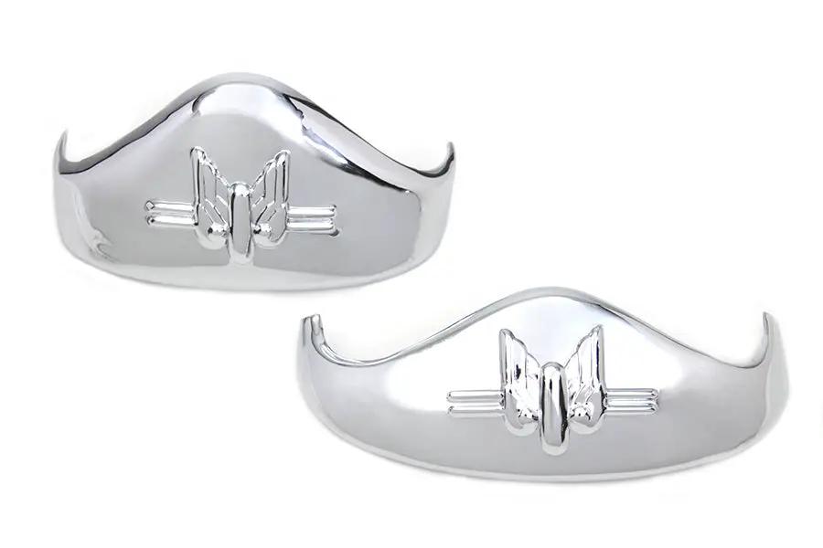 V-Twin Chrome Fender Tip Set for Harley Davidson G Models (1936-1945) by V-Twin