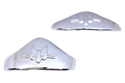 V-Twin Chrome Fender Tip Set for Harley Davidson G Models (1936-1945) by V-Twin