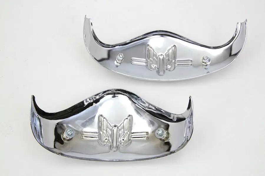 V-Twin Chrome Fender Tip Set for Harley Davidson G Models (1936-1945) by V-Twin