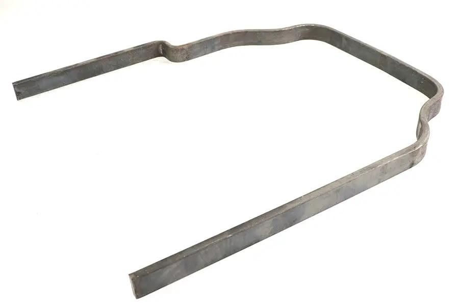 V-Twin B-7109 Flat Fender Brace Raw with Offset for Pulley and Wide Wheel by V-Twin