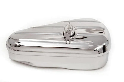 Wyatt Gatling Oval Right Side Chrome Tool Box for Harley Davidson FL (1940-1949) by Wyatt Gatling