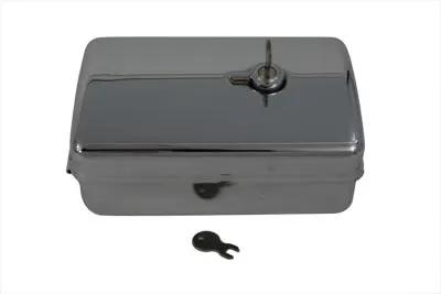 Wyatt Gatling Rectangular Chrome Tool Box for Harley Davidson EL and UL Models - 3-1/4 inch Width by Wyatt Gatling