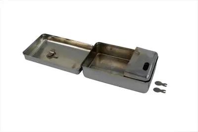 Wyatt Gatling Rectangular Chrome Tool Box for Harley Davidson EL and UL Models - 3-1/4 inch Width by Wyatt Gatling