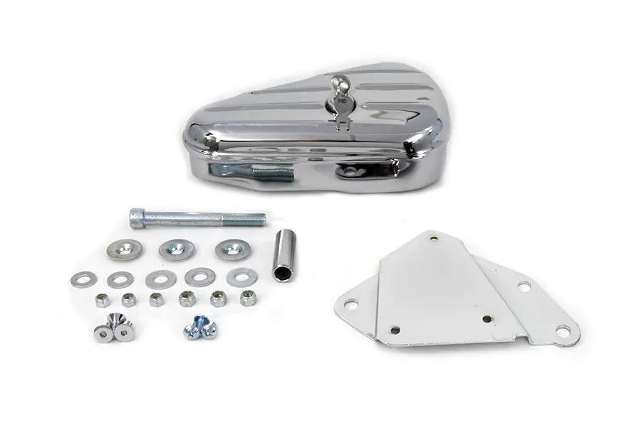 Wyatt Gatling Right Side Tool Box and Mount Kit Chrome for Harley Davidson FXST by Wyatt Gatling