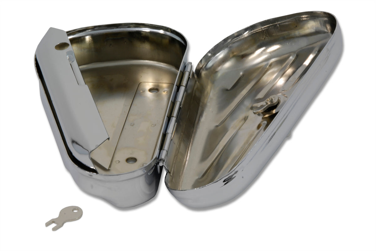 Wyatt Gatling 74348 Left Side Chrome Oval Tool Box