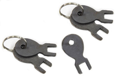 Wyatt Gatling Tool Box Key Set - Pack of 5, Parkerized Finish, Compatible with Oval Tool Boxes
