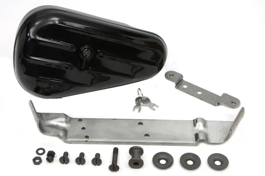 V-Twin Black Rigid Tool Box Kit for Harley Davidson FL (1941-1950) by V-Twin