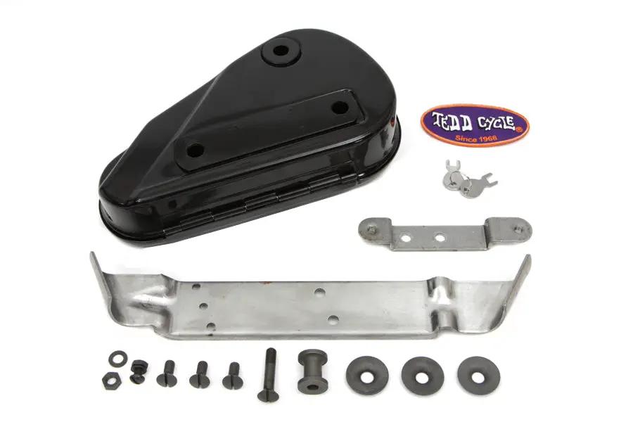V-Twin Black Rigid Tool Box Kit for Harley Davidson FL (1941-1950) by V-Twin