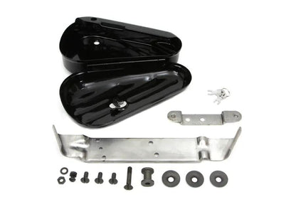 V-Twin Black Rigid Tool Box Kit for Harley Davidson FL (1941-1950) by V-Twin