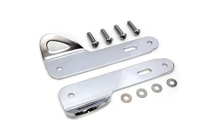 Wyatt Gatling Chrome Tie Down Bracket Kit for Harley Davidson FLHT - Part 302860 by Wyatt Gatling