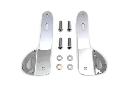 Wyatt Gatling Chrome Tie Down Bracket Kit for Harley Davidson FLHT - Part 302860 by Wyatt Gatling