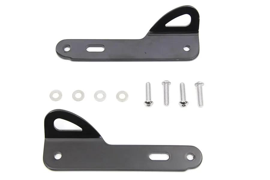 Wyatt Gatling Black Tie Down Bracket Kit for Harley Davidson FLHT (Part #302861) by Wyatt Gatling