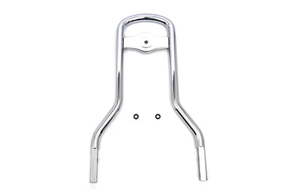 Wyatt Gatling 14-1/2 inch Mini Medallion Style Sissy Bar Upright Chrome for Harley Davidson XL & FXD Models Part #80193 by Wyatt Gatling