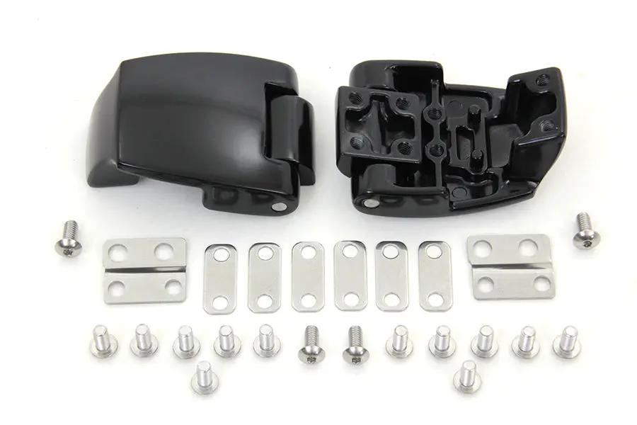 Wyatt Gatling Black Tour-Pak Luggage Hinge Kit for Harley Davidson FLT Models by Wyatt Gatling