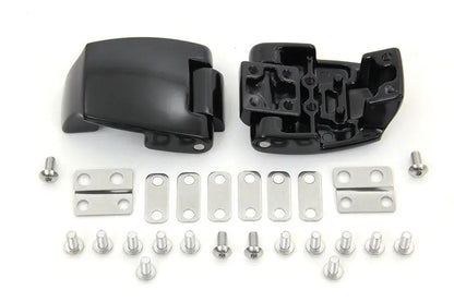 Wyatt Gatling Black Tour-Pak Luggage Hinge Kit for Harley Davidson FLT Models by Wyatt Gatling