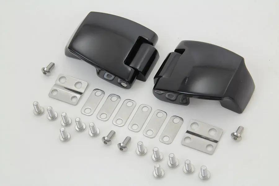 Wyatt Gatling Black Tour-Pak Luggage Hinge Kit for Harley Davidson FLT Models by Wyatt Gatling