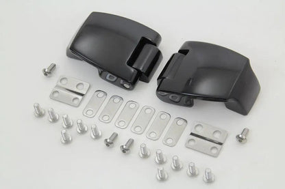 Wyatt Gatling Black Tour-Pak Luggage Hinge Kit for Harley Davidson FLT Models by Wyatt Gatling