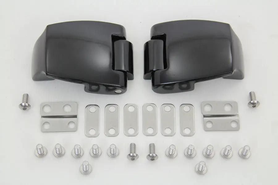 Wyatt Gatling Black Tour-Pak Luggage Hinge Kit for Harley Davidson FLT Models by Wyatt Gatling
