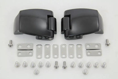 Wyatt Gatling Black Tour-Pak Luggage Hinge Kit for Harley Davidson FLT Models by Wyatt Gatling