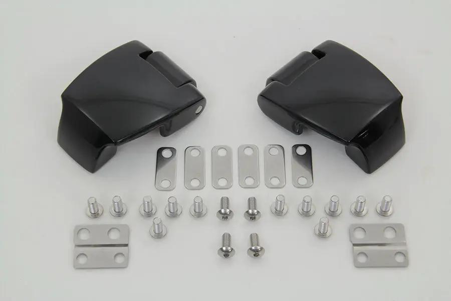 Wyatt Gatling Black Tour-Pak Luggage Hinge Kit for Harley Davidson FLT Models by Wyatt Gatling