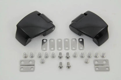 Wyatt Gatling Black Tour-Pak Luggage Hinge Kit for Harley Davidson FLT Models by Wyatt Gatling