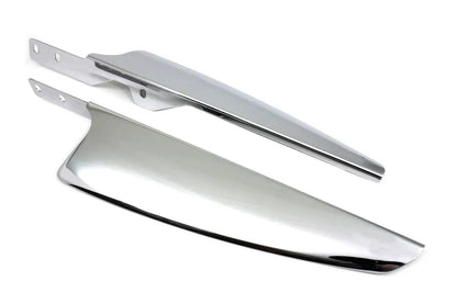 Wyatt Gatling Chrome Windshield Deflector Set for Harley Davidson FLST (1986-1995) by Wyatt Gatling