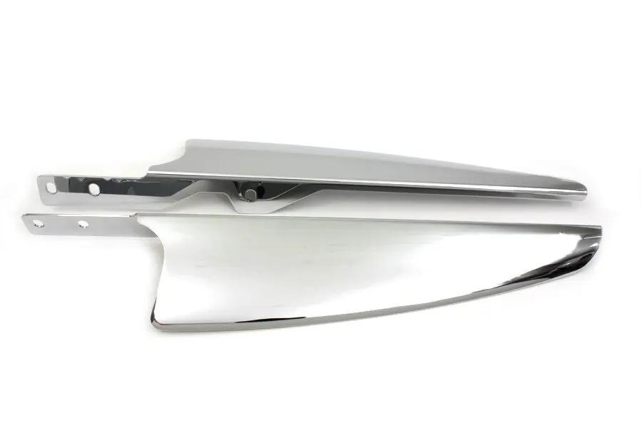 Wyatt Gatling Chrome Windshield Deflector Set for Harley Davidson FLST (1986-1995) by Wyatt Gatling