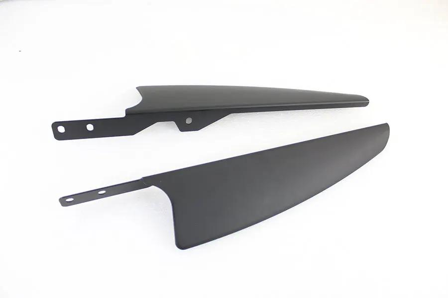 Wyatt Gatling Part 77495B Black Windshield Deflector Set for Harley Davidson FLST by Wyatt Gatling