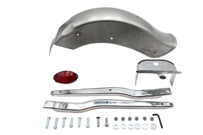 V-Twin Rear Fender Kit Bobbed with Cateye Tail Lamp - 31-Inch Length by V-Twin