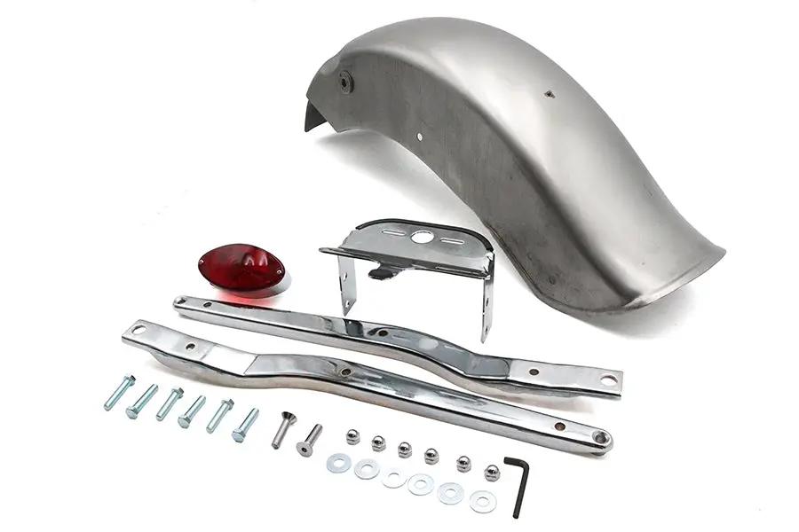 V-Twin Rear Fender Kit Bobbed with Cateye Tail Lamp - 31-Inch Length by V-Twin