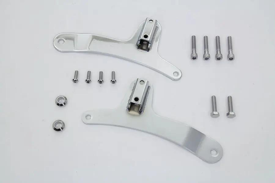 Wyatt Gatling Sissy Bar Side Plates for Harley Davidson XL Models - 8 Inch Center to Center by Wyatt Gatling