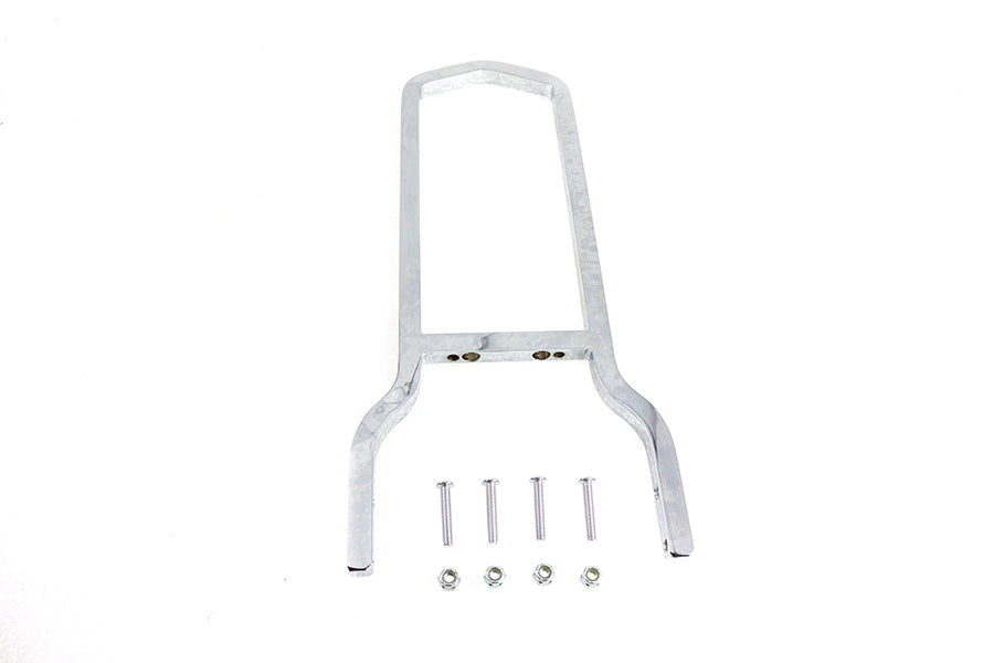 Wyatt Gatling 16 Inch Tall Chrome Sissy Bar Back for Harley Davidson XL Models - Part #08-0532