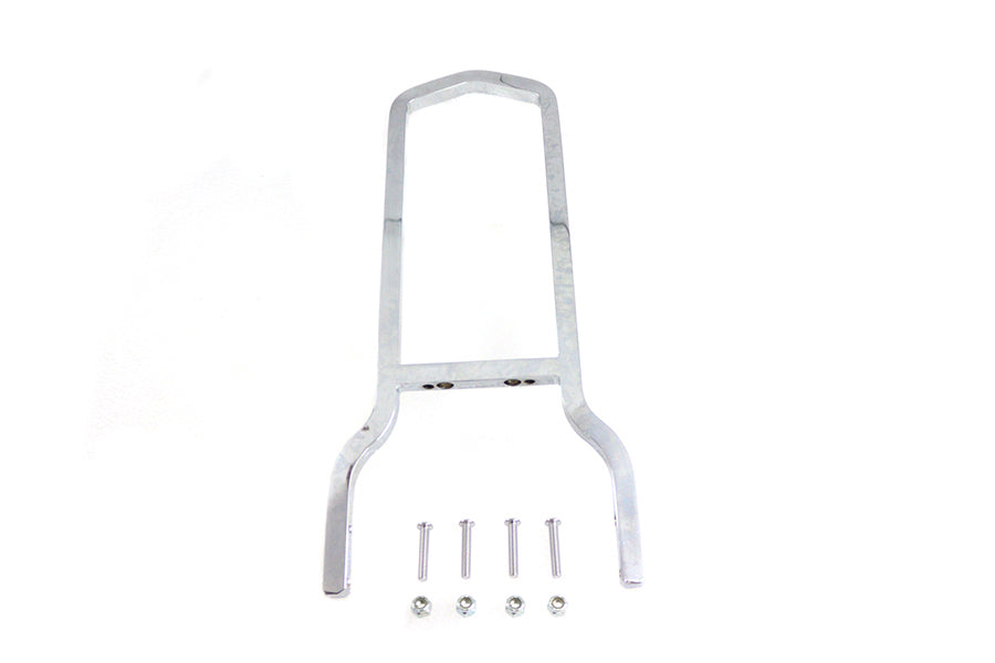 Wyatt Gatling 16 Inch Tall Chrome Sissy Bar Back for Harley Davidson XL Models - Part #08-0532