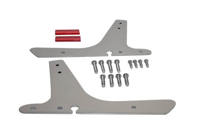 Wyatt Gatling 08-0534A Chrome Sissy Bar Side Plates for Harley Davidson XL (2004-2013)