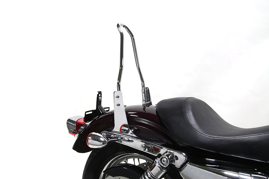 Wyatt Gatling 08-0534A Chrome Sissy Bar Side Plates for Harley Davidson XL (2004-2013)